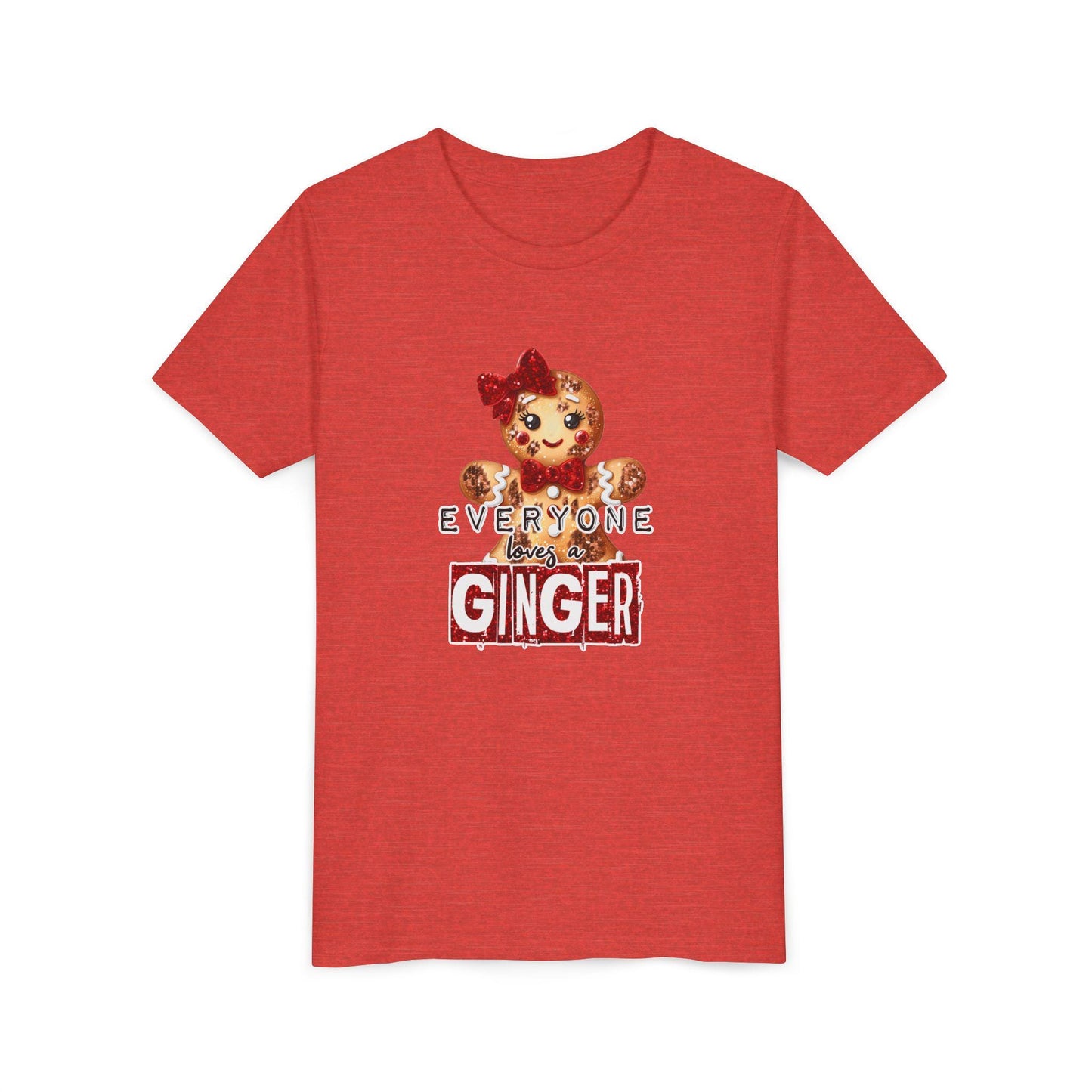 Gingerbread Themed Youth Tee - Fun Holiday Shirt for Kids, Christmas Gift, Festive Apparel, Kids Christmas Tee, Holiday Party Wear