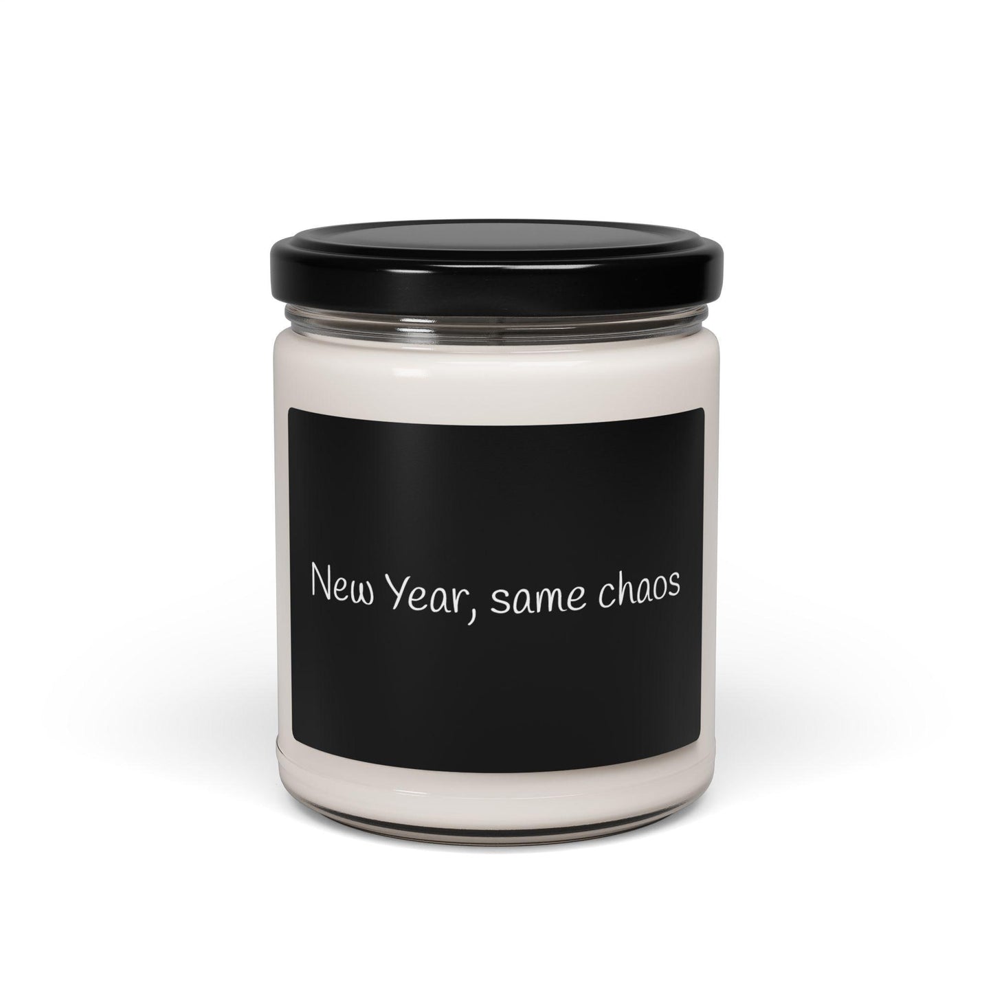 Funny candle. New Year, Same Chaos. Scented Soy Candle, 9oz, coworker gift, white elephant gift, Friendsgiving, party gift