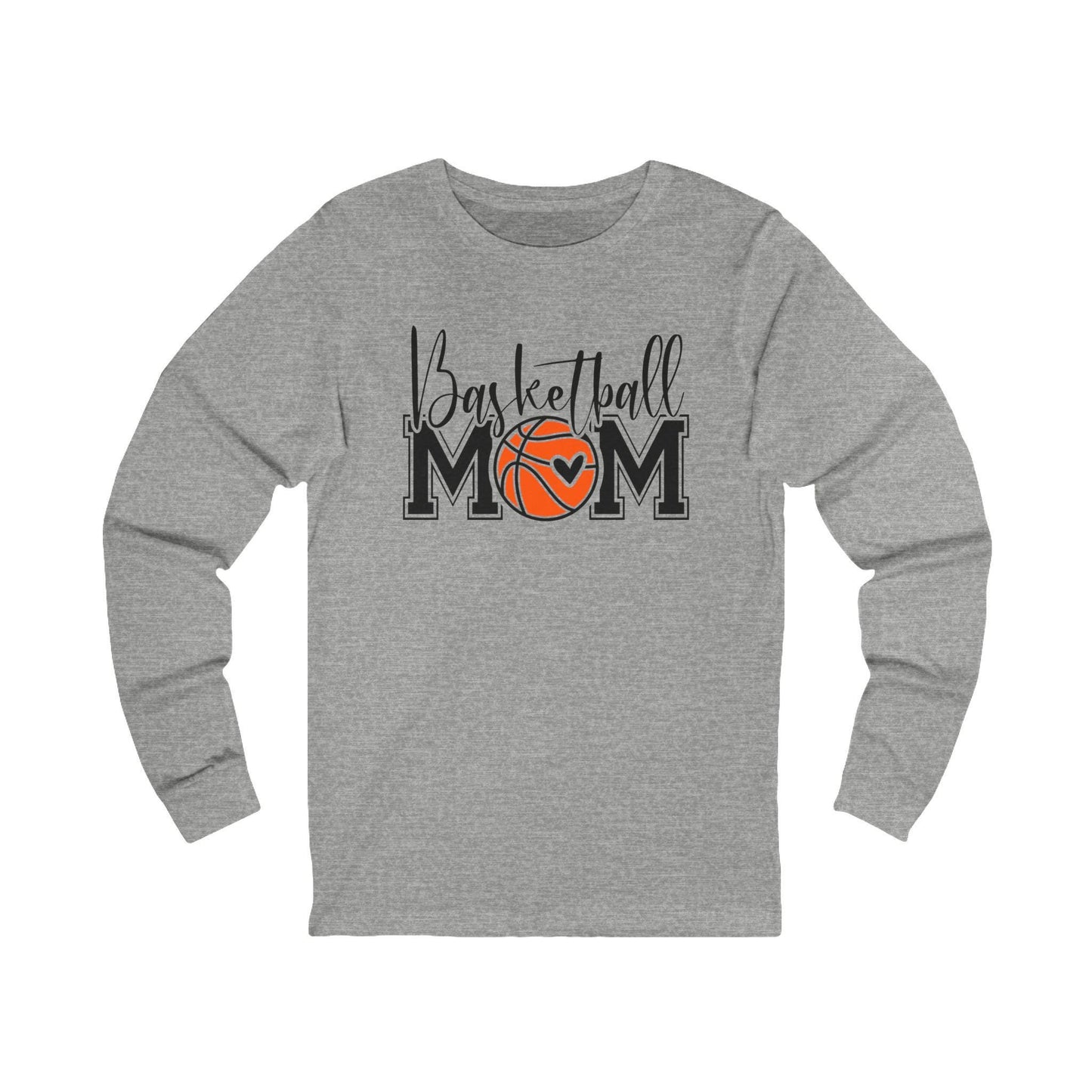 Basketball Mom Long Sleeve Tee, Gift for Sports Moms, Basketball Apparel, Comfortable Casual Wear, Sports Fan Shirt