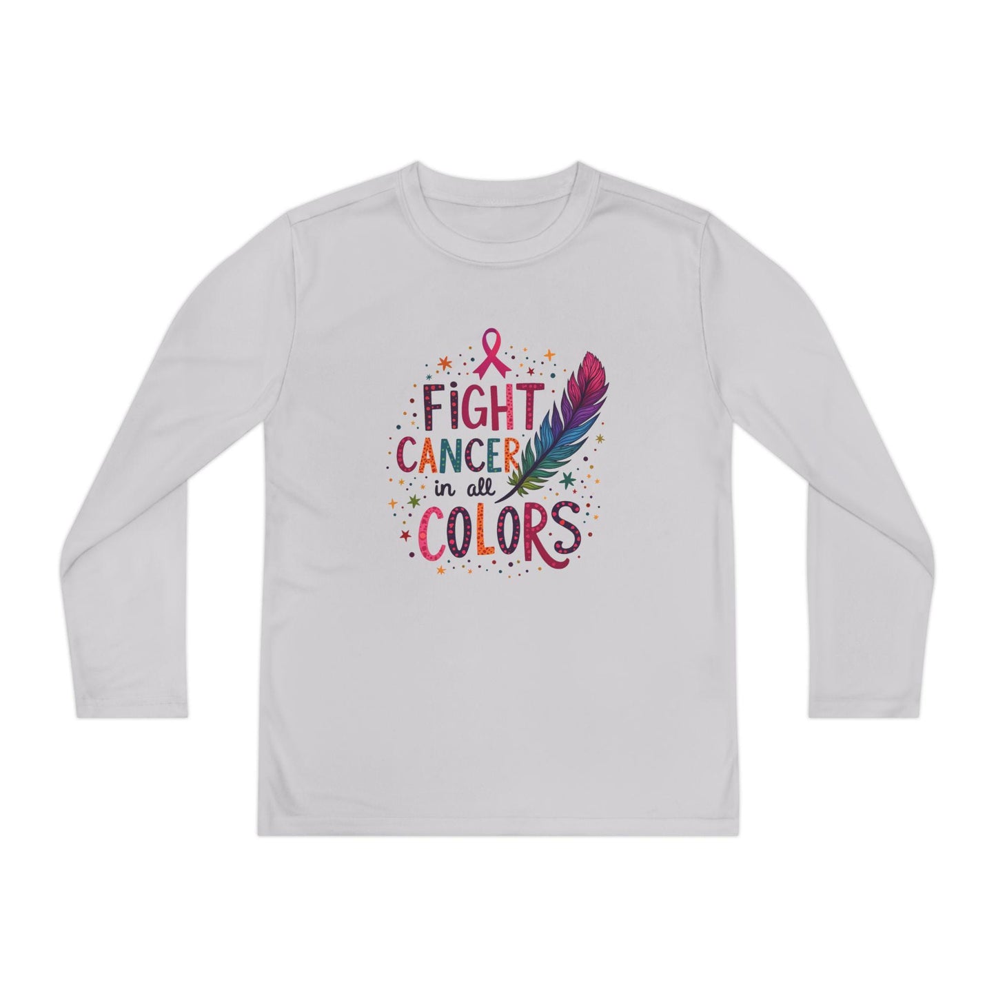 Youth Cancer Support Tee, Cancer Awareness Shirt, Long Sleeve Kids Shirt, Cancer Charity Shirt, Youth Cancer Fighter Shirt