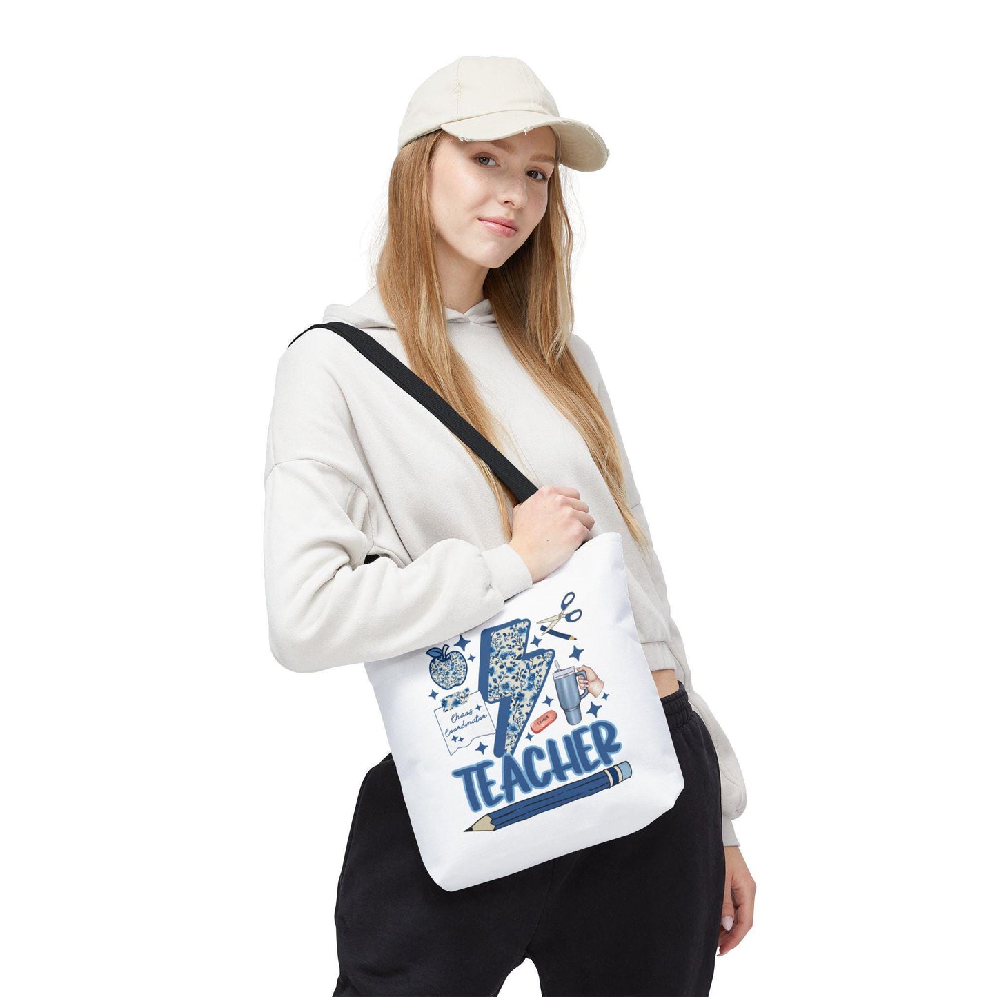 Teacher Appreciation Tote Bag, Cute Teacher Gift, Back to School Bag, Inspirational Tote, Educational Supplies Carrier