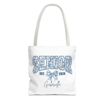 Personalized Senior Tote Bag | Class of 2026 | Custom Graduation Gift | Senior Day Bag | College Bound Essentials | Floral Design
