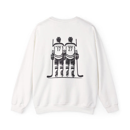 Personalized Hockey Lovers Crewneck Sweatshirt, Unisex Sweatshirt, Hockey Sweatshirt Gift, Cozy Hockey Apparel, Sports Fan