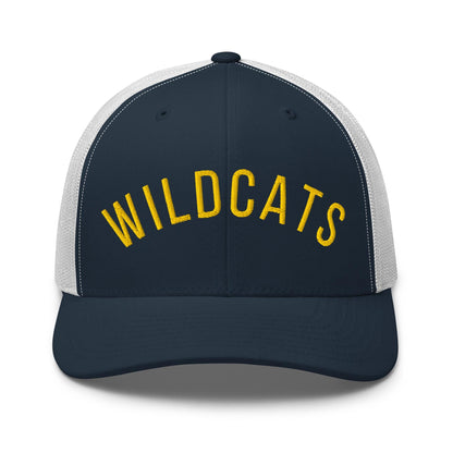 Puff Embroidery Trucker Cap, WILDCATS