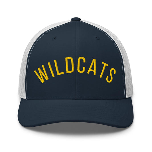 Puff Embroidery Trucker Cap, WILDCATS
