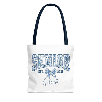Personalized Senior Tote Bag | Class of 2026 | Custom Graduation Gift | Senior Day Bag | College Bound Essentials | Floral Design