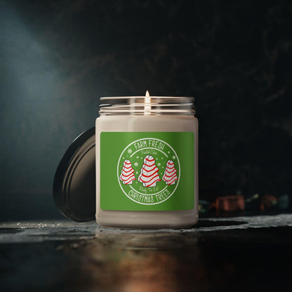 Christmas Tree Soy Candle: Festive Holiday Home Fragrance