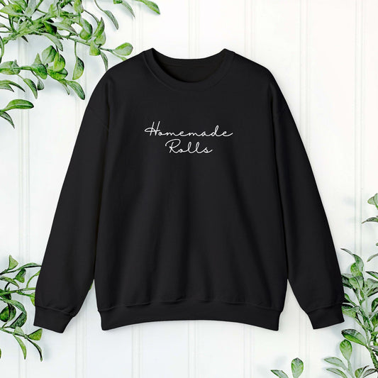 Homemade Rolls Funny Sweatshirt, Chubby Person Gift, Comfortable sweater, Cozy Pullover, Custom Graphic Top