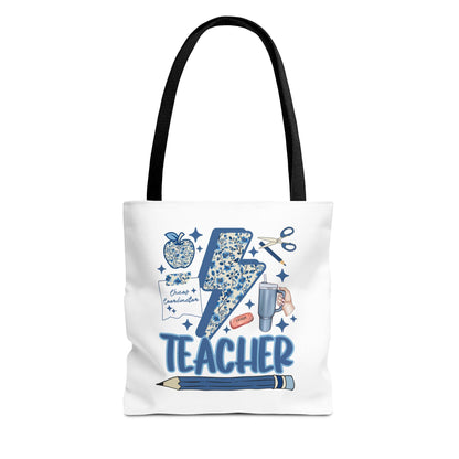 Teacher Appreciation Tote Bag, Cute Teacher Gift, Back to School Bag, Inspirational Tote, Educational Supplies Carrier