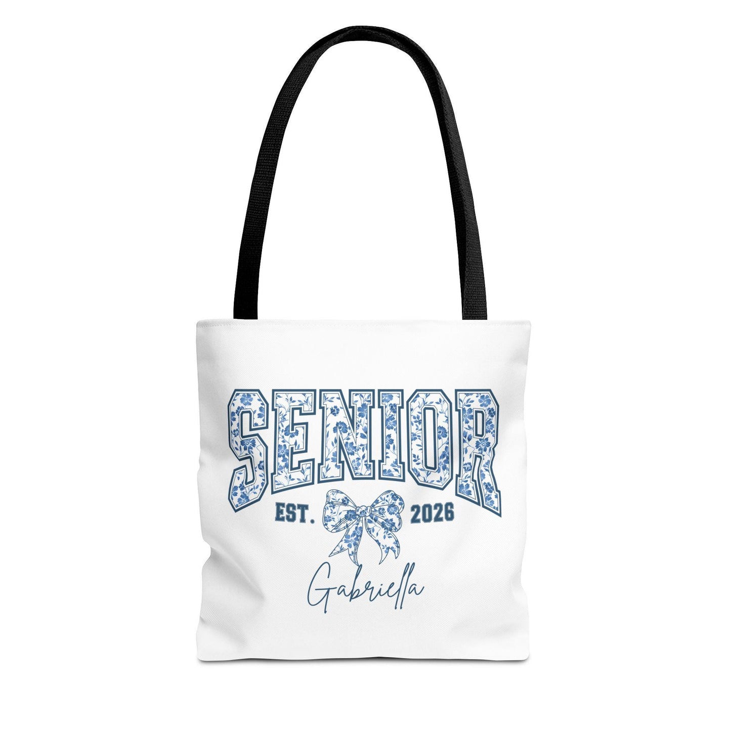 Personalized Senior Tote Bag | Class of 2026 | Custom Graduation Gift | Senior Day Bag | College Bound Essentials | Floral Design