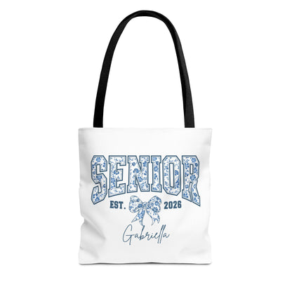 Personalized Senior Tote Bag | Class of 2026 | Custom Graduation Gift | Senior Day Bag | College Bound Essentials | Floral Design