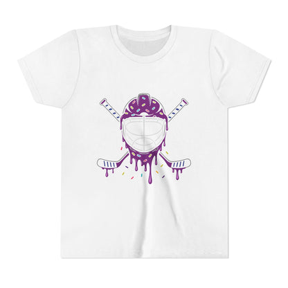 Colorful Hockey Goalie Youth Tee: Kids Sports Shirt