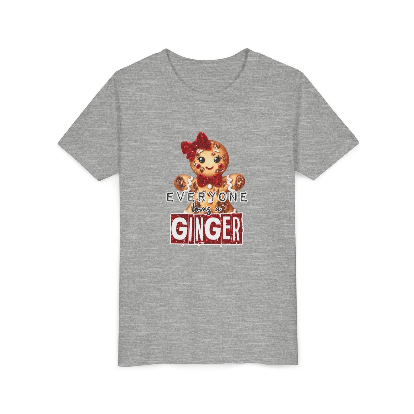 Gingerbread Themed Youth Tee - Fun Holiday Shirt for Kids, Christmas Gift, Festive Apparel, Kids Christmas Tee, Holiday Party Wear