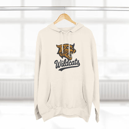 Wildcats Hoodie, Faux Yarn, Cozy Sports Apparel, Unisex Sweatshirt, Perfect for Game Days, Team Spirit Wear, Gift for Fans