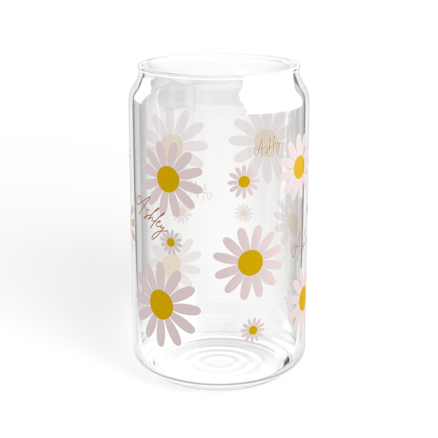 Personalized Daisy Sipper Glass  oz