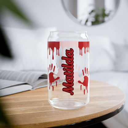School-Themed Sipper Glass | Cute Drinkware for Students, Classroom Gifts, Back to School, Study Sessions, Sip in Style