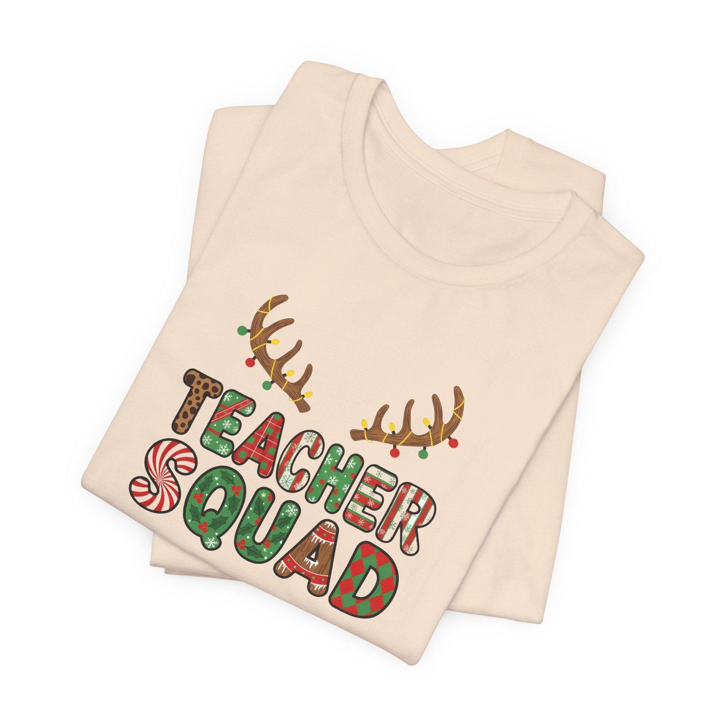Teacher Squad Holiday Tee, Funny Teacher Shirt, Christmas Gift, Unisex T-Shirt, Teacher Appreciation, Holiday Outfit