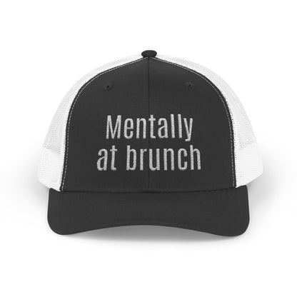 Brunch Vibes Snapback Cap, Red Cap for Casual Style, Gift for Foodies, Summer Accessory, Weekend Brunch Wear