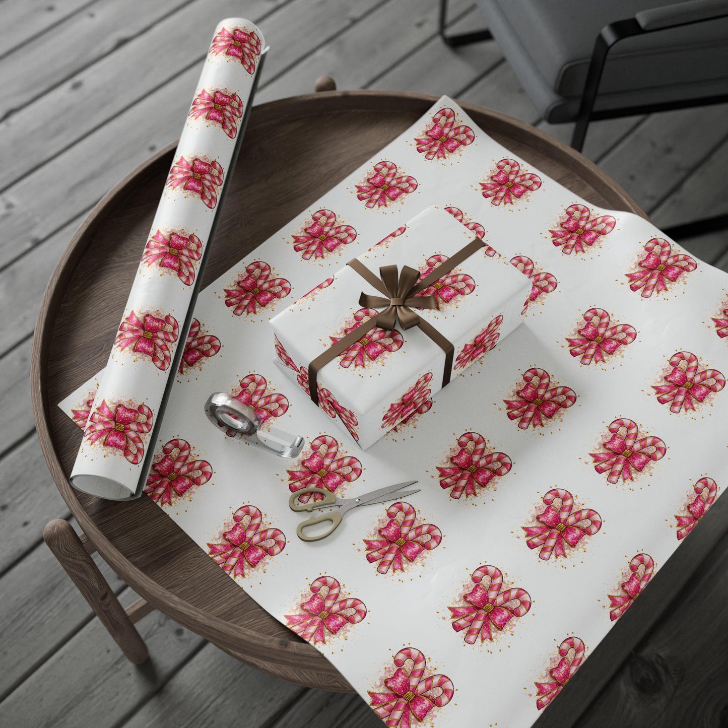Candy Cane Wrapping Papers, Holiday Gift Wrap, Elegant Seasonal Gift Wrap, Cute Decorative Wrap, Party Wrap, Special Occasion Wrapping