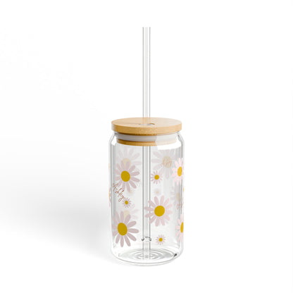 Personalized Daisy Sipper Glass  oz