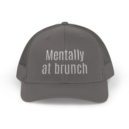 Brunch Vibes Snapback Cap, Red Cap for Casual Style, Gift for Foodies, Summer Accessory, Weekend Brunch Wear