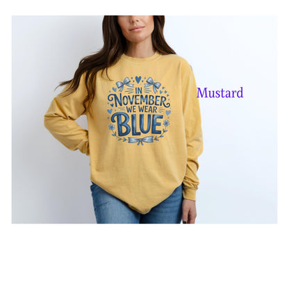 Diabetes Awareness Long Sleeve T-Shirt, Diabetes Support and Advocacy, Fundraiser Events, Gifts, Awareness Campaigns, Support, JD1, T1D