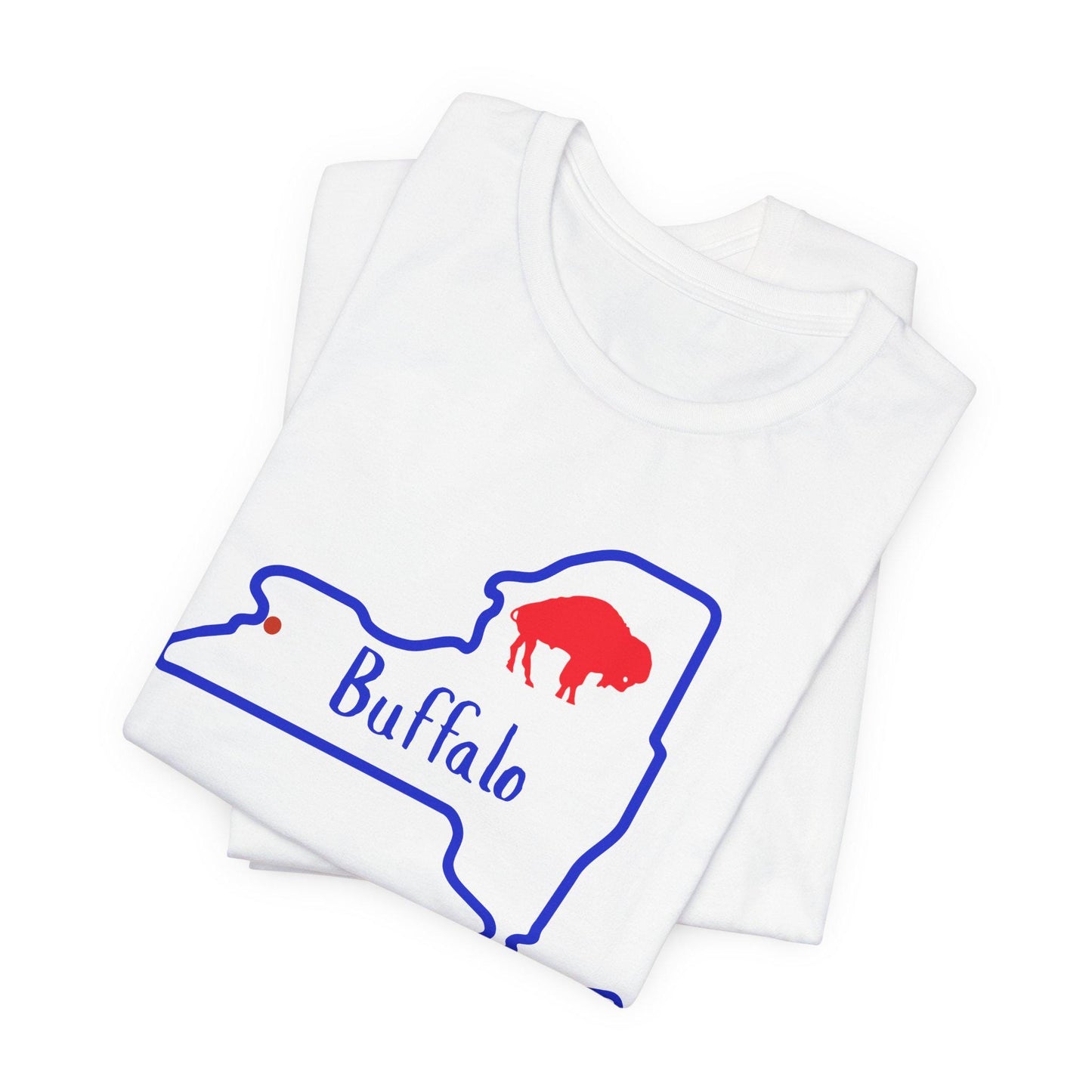 Buffalo Short Sleeve Tee, Fun Buffalo Fan Shirt, Game Day T-Shirt, Sports Apparel, Unisex Sports Tee, Perfect Gift for Football Fans