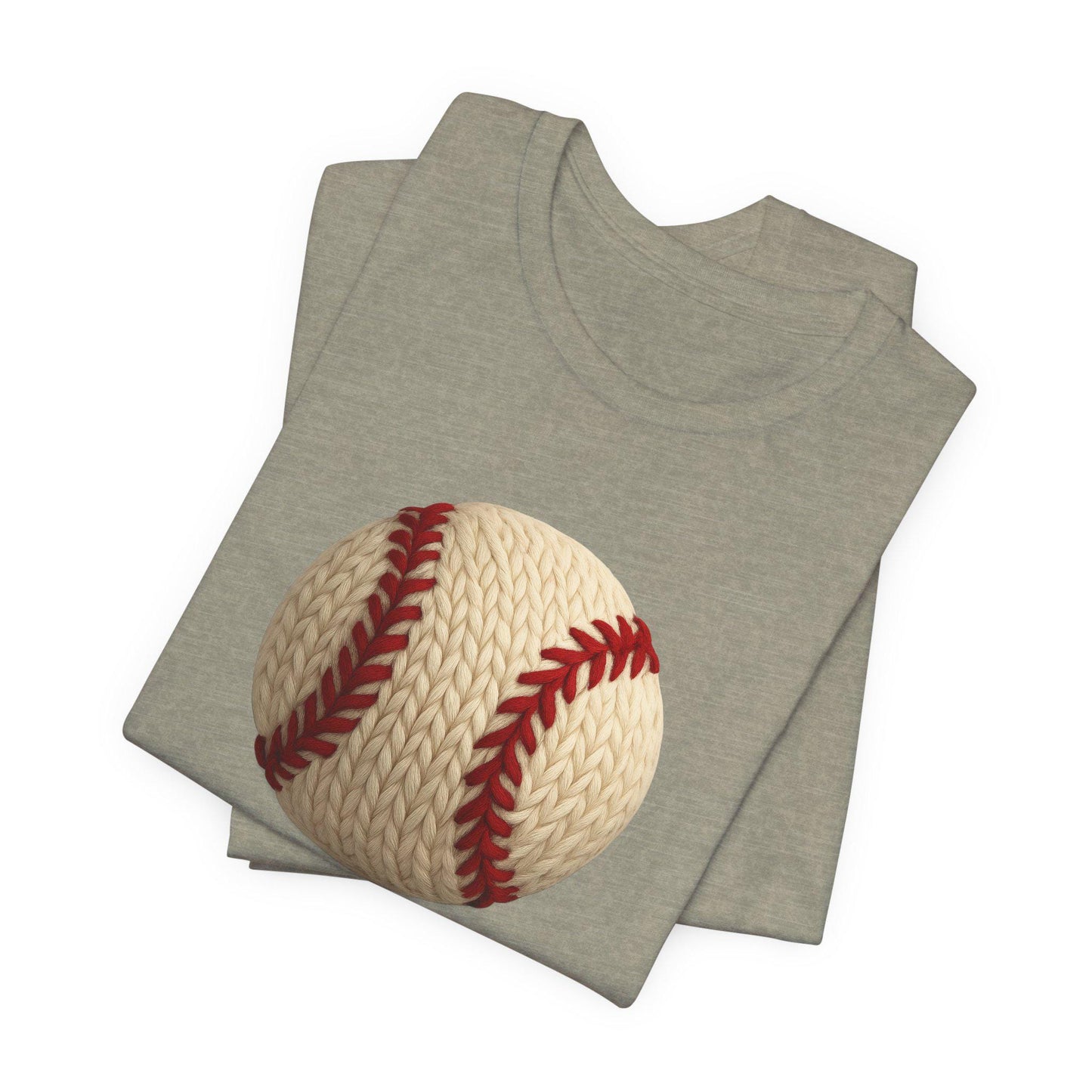 Baseball Lover's Tee, Faux Yarn, Perfect for Game Days, Sports Events, Gift for Athletes, Casual Wear, Summer Outing