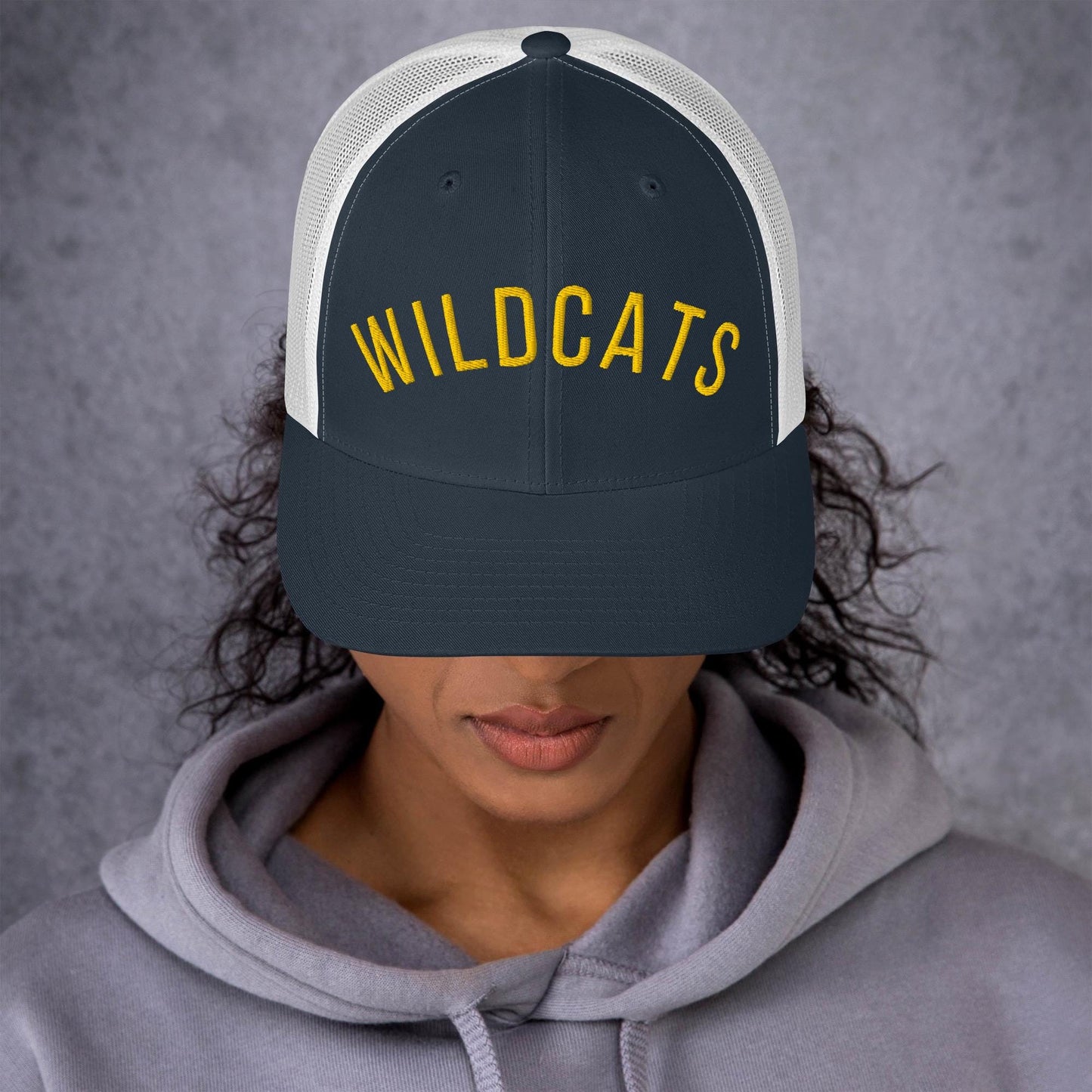 Puff Embroidery Trucker Cap, WILDCATS