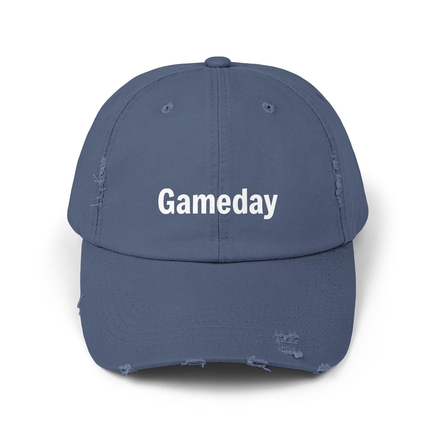 Gameday Distressed Cap - Unisex Dad Hat, Perfect for Sports Fans, Game Days, Casual Outings, Outdoor Events, Gift for Him or Her