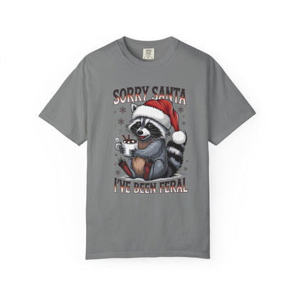 Festive Raccoon T-Shirt, Holiday Shirt, Funny Christmas Tee, Unisex T-Shirt, Gift for Pet Lovers, Cute Santa T-Shirt