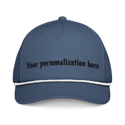 Classic rope cap, Personalize with your team name.