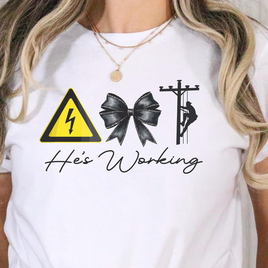 Electric Worker Tee, lineworker tee, lineman, IBEW, journeyman lineman, Funny Graphic Tee, Gifts for Electricians, Work Shirt