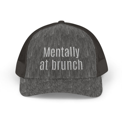 Brunch Vibes Snapback Cap, Red Cap for Casual Style, Gift for Foodies, Summer Accessory, Weekend Brunch Wear