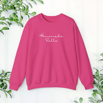 Homemade Rolls Funny Sweatshirt, Chubby Person Gift, Comfortable sweater, Cozy Pullover, Custom Graphic Top