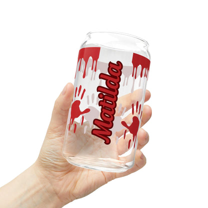 School-Themed Sipper Glass | Cute Drinkware for Students, Classroom Gifts, Back to School, Study Sessions, Sip in Style