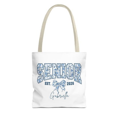 Personalized Senior Tote Bag | Class of 2026 | Custom Graduation Gift | Senior Day Bag | College Bound Essentials | Floral Design