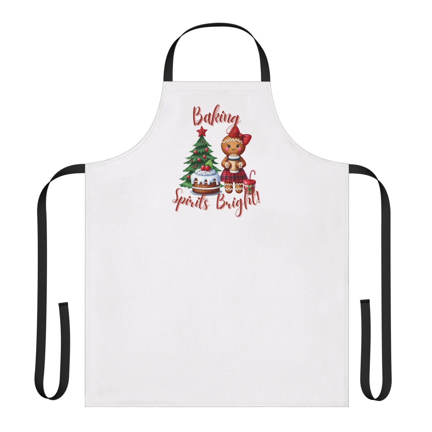 Festive Baking Apron with 5-Color Straps, Holiday Gift, Kitchen Decor, Baking Enthusiasts, Christmas Cheer