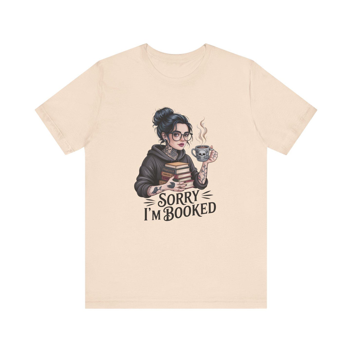 BookLover Tee: Funny Bookish Shirt, Reading Gift, Bookworm Apparel, Cute Literary T-Shirt, Sorry I'm Booked Design