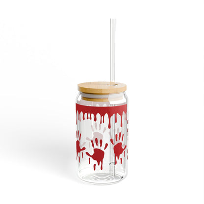 School-Themed Sipper Glass | Cute Drinkware for Students, Classroom Gifts, Back to School, Study Sessions, Sip in Style