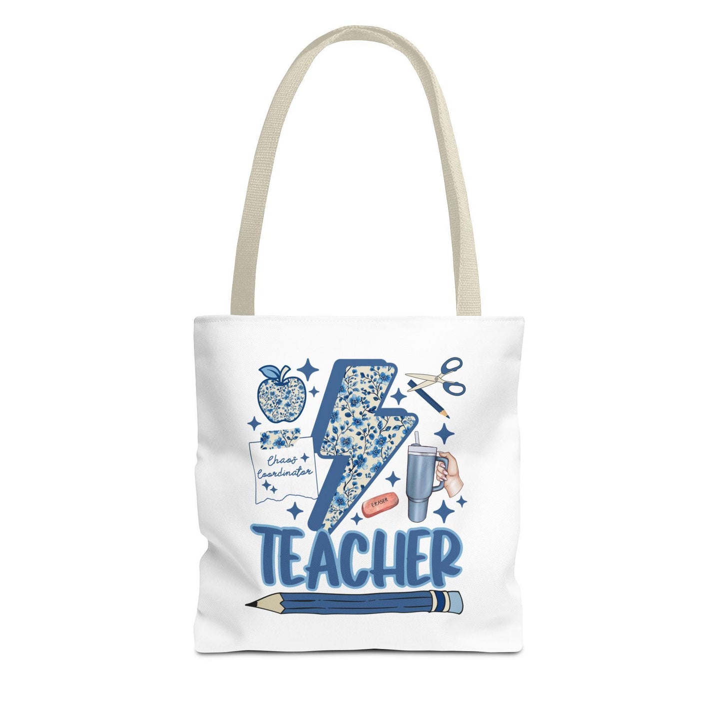 Teacher Appreciation Tote Bag, Cute Teacher Gift, Back to School Bag, Inspirational Tote, Educational Supplies Carrier