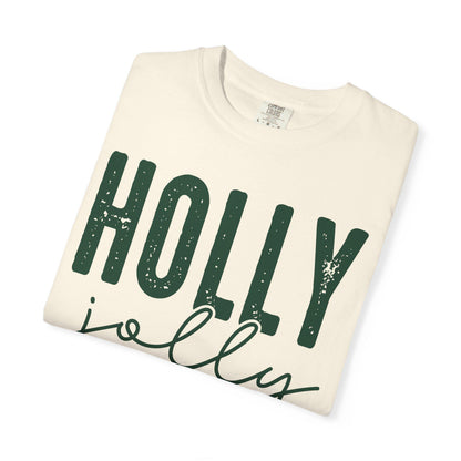 Holly Jolly T-Shirt, Holiday Tee, Unisex Christmas Shirt, Festive Graphic T-Shirt, Gift for Him/Her, Seasonal Wear