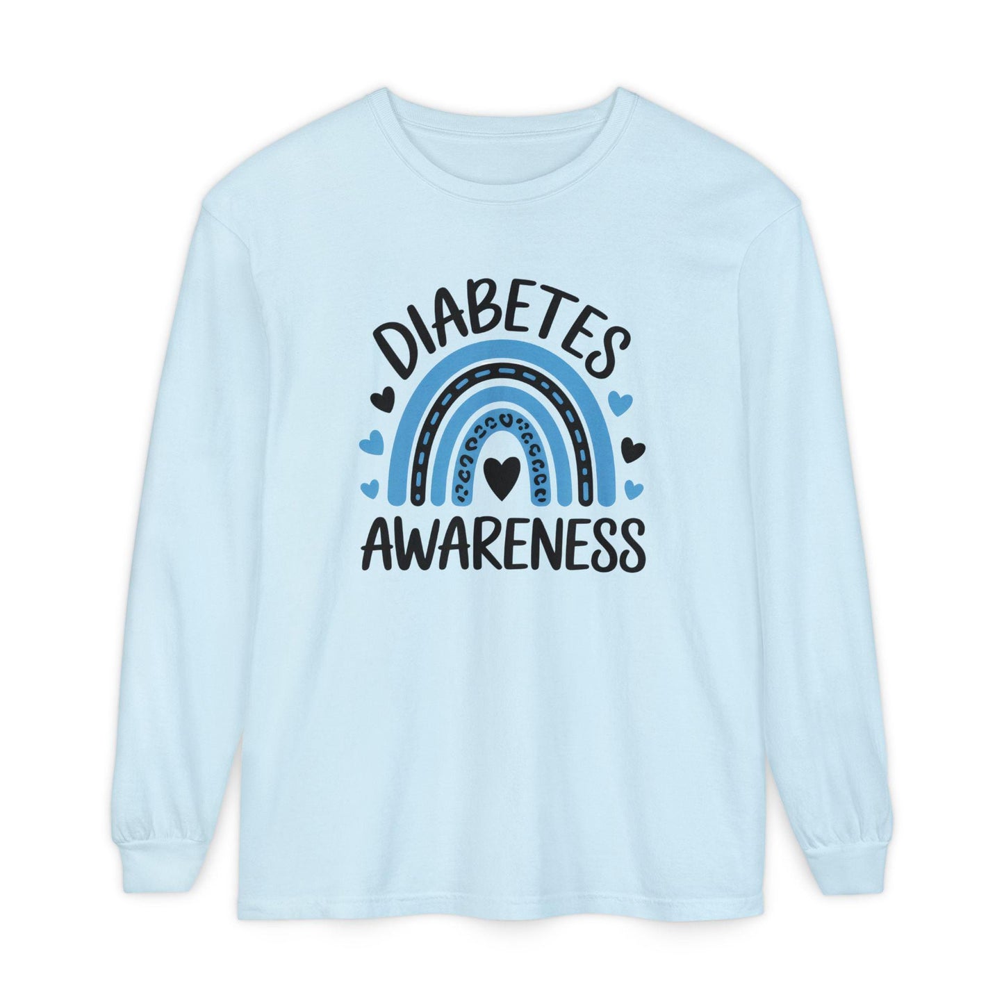 Diabetes Awareness Long Sleeve T-Shirt, Diabetes Support and Advocacy, Fundraiser Events, Gifts, Awareness Campaigns, Support, JD1, T1D