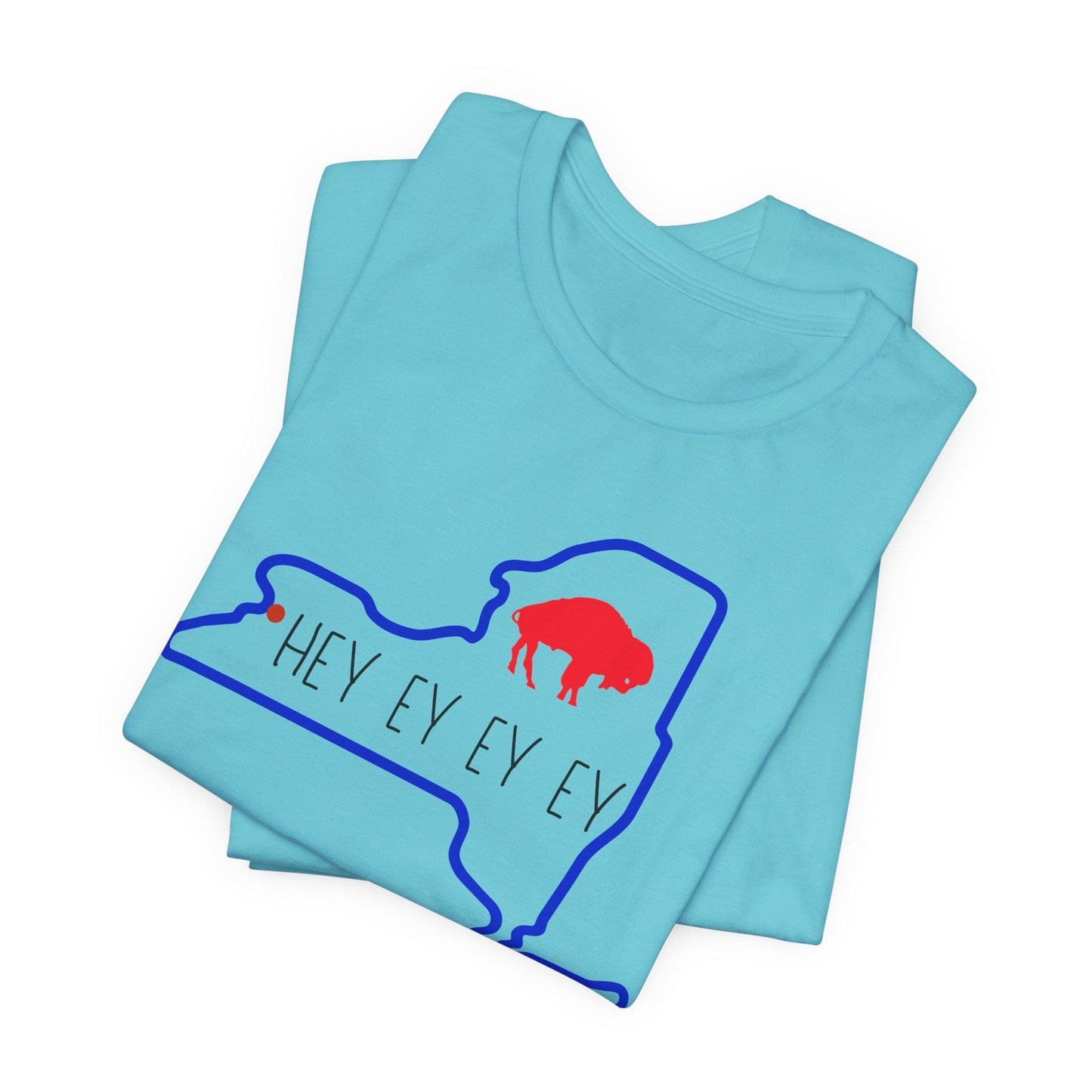 Buffalo Short Sleeve Tee, Fun Buffalo Fan Shirt, Game Day T-Shirt, Sports Apparel, Unisex Sports Tee, Perfect Gift for Football Fans