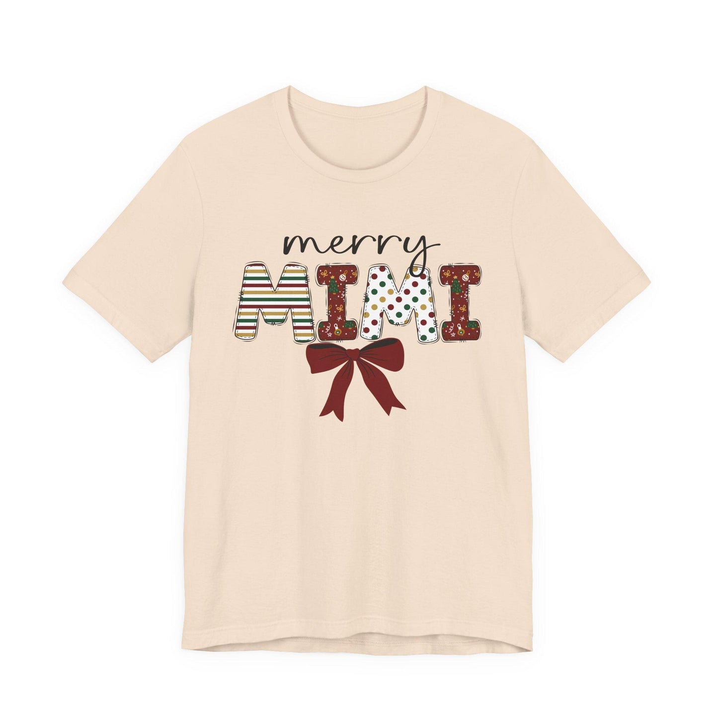 Merry Mimi Tee,  Festive Holiday T-Shirt for Grandmothers, Cute Gift for Christmas, Family Gatherings, Holiday Parties, mimi christmas gift