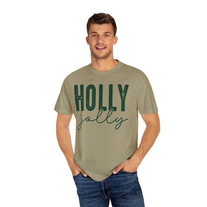 Holly Jolly T-Shirt, Holiday Tee, Unisex Christmas Shirt, Festive Graphic T-Shirt, Gift for Him/Her, Seasonal Wear