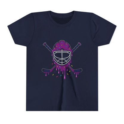 Colorful Hockey Goalie Youth Tee: Kids Sports Shirt