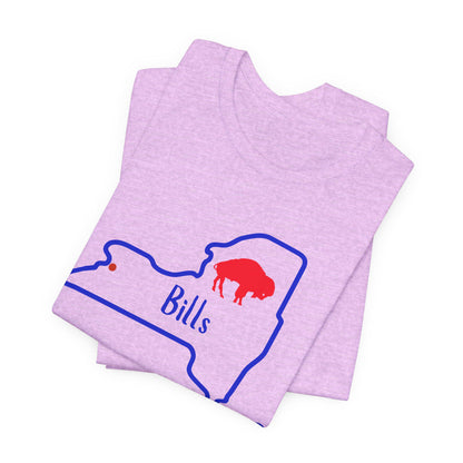 Bills Unisex Tee | Game Day T-Shirt, Fan Gear, Sports Apparel, Buffalo Merchandise, NY Pride Shirt