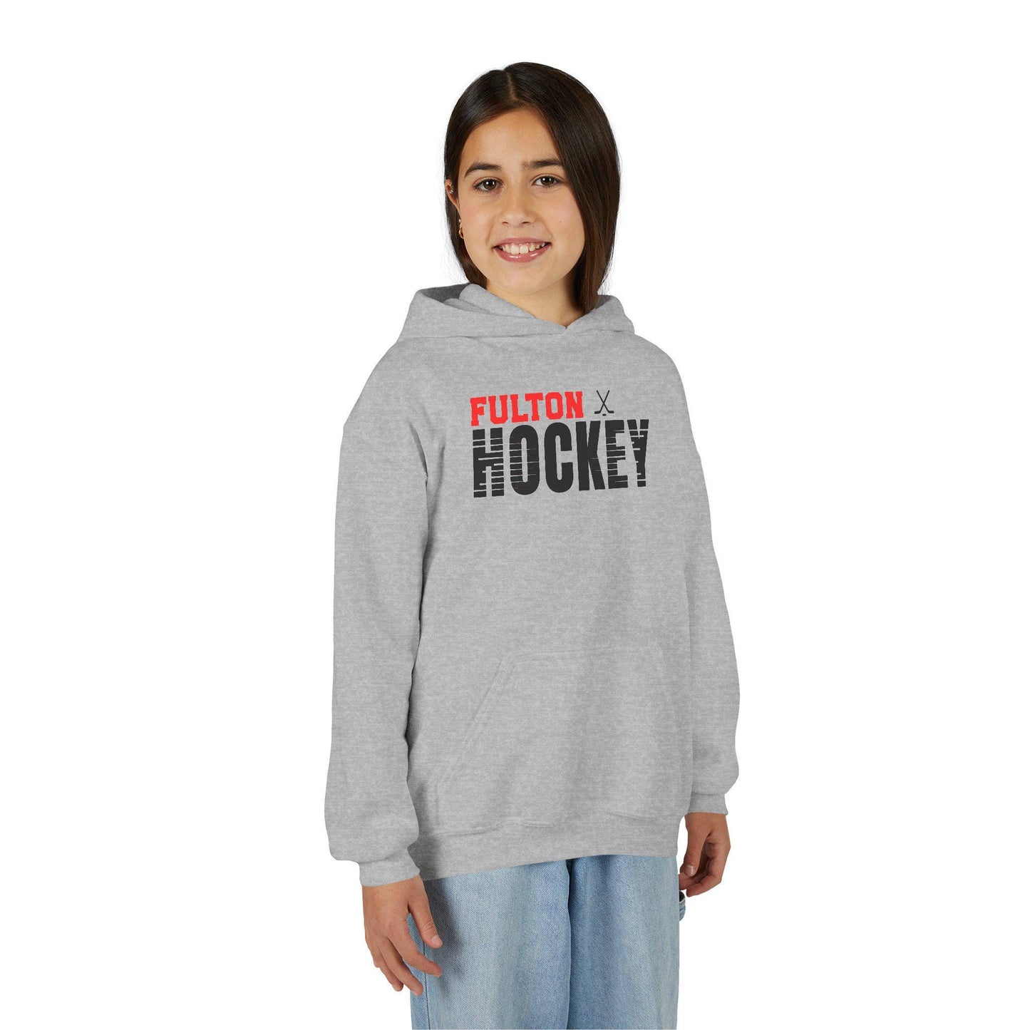 Fulton Hockey Youth Hoodie - Perfect for Sports Fans, Gift for Athletes, Team Spirit, Cozy Sweatshirt, Youth Sports Apparel