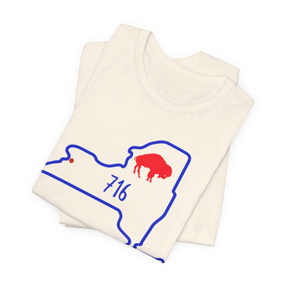 Buffalo, 716 Game Day T-Shirt, Fan Gear, Sports Apparel, Buffalo Merchandise, NY Pride Shirt